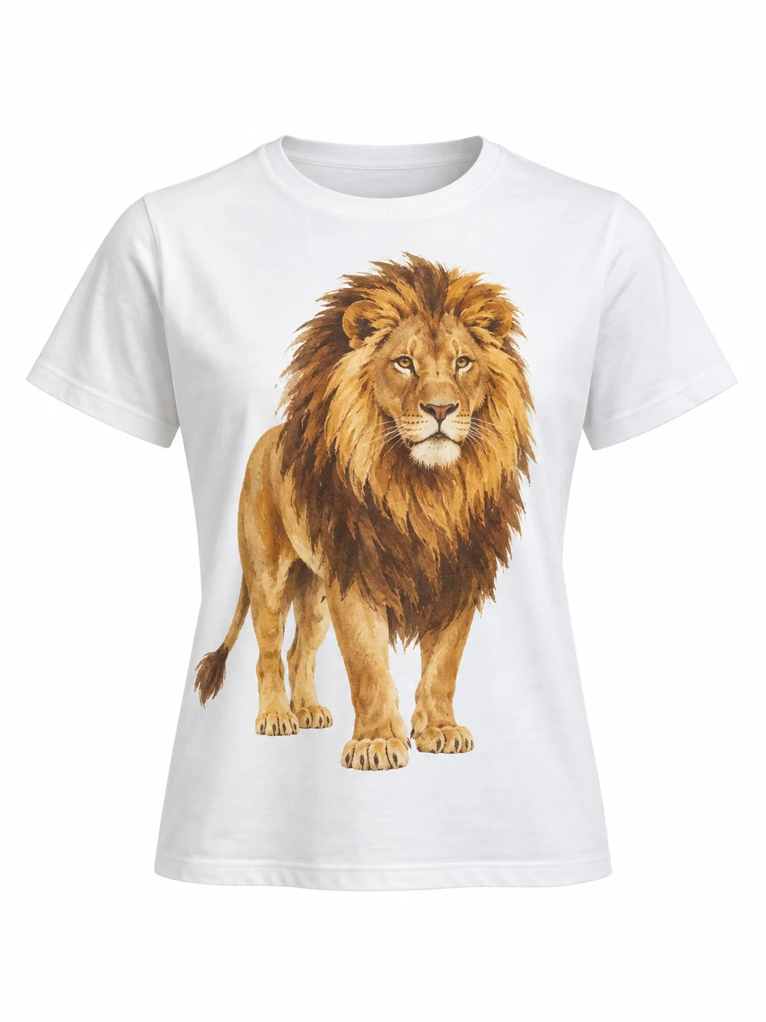 Camiseta León — ilustración basada en su descripción