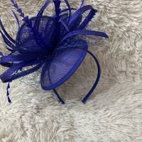 Diadema adorno azul arriba